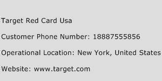 target redcard customer phone number